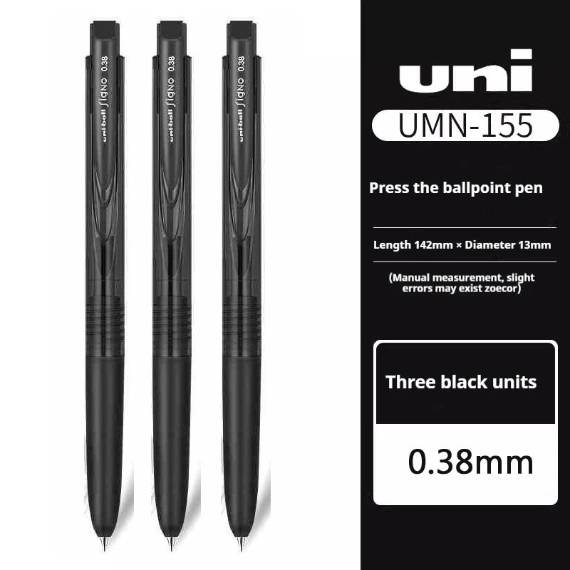 CowLost | product_id-mitsubishi-uni-signo-umn155-gel-pen-0-38-0-5mm-black-red-blue-quick-dry-smooth-low-friction |68