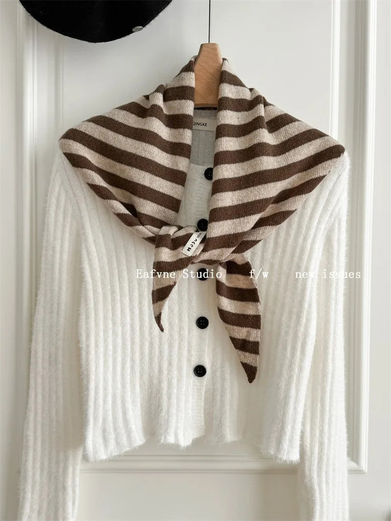 CowLost | british-korean-triangle-scarf-niche-wool-triangular |59
