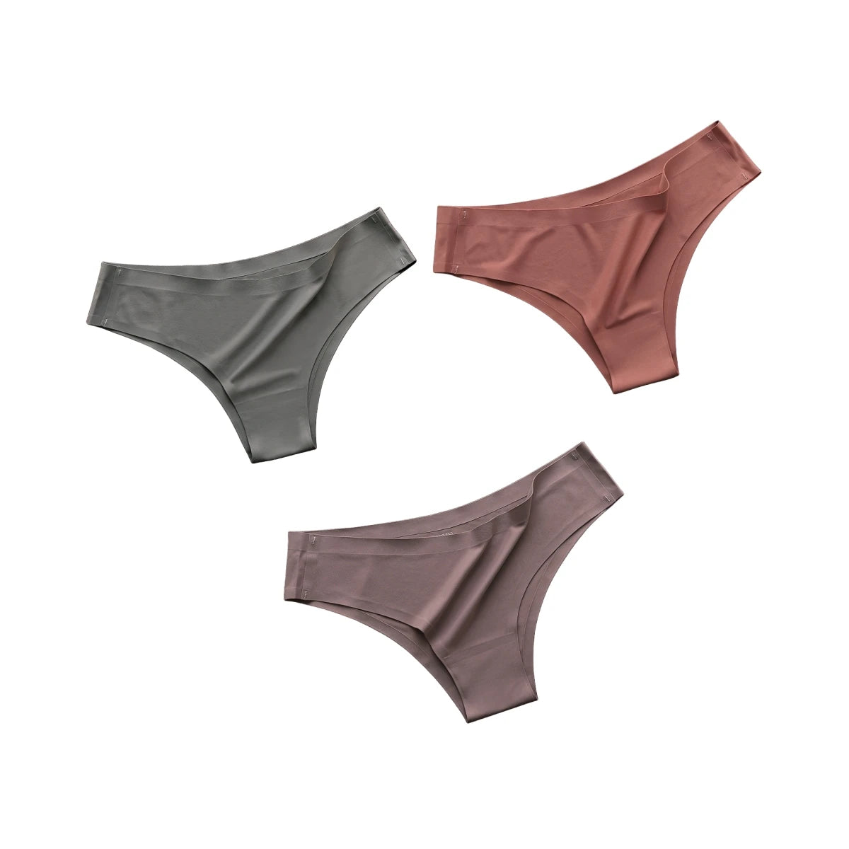 CowLost | product_id-3pcs-women-s-seamless-low-rise-ultra-thin-ice-silk-briefs-solid-color |25