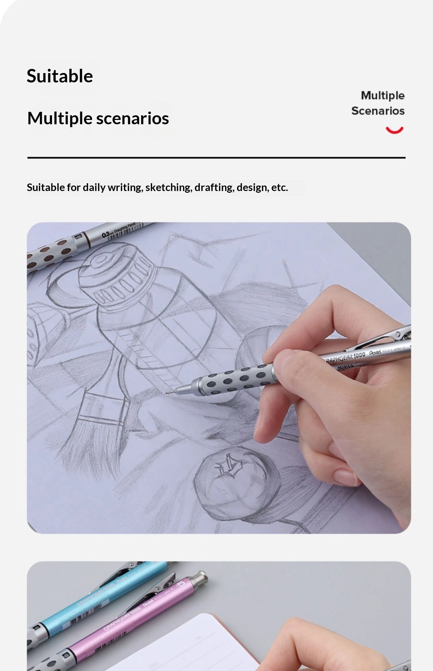 CowLost | product_id-pentel-pg1000-metal-mechanical-drafting-pencil-0-3-0-9mm-low-center-gravity-for-architects-and-artists |9