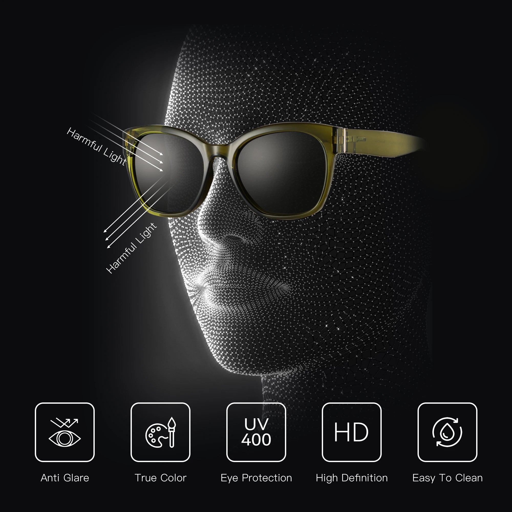 CowLost | zenottic-fashion-original-thick-butterfly-frame-polarized-sunglasses |3
