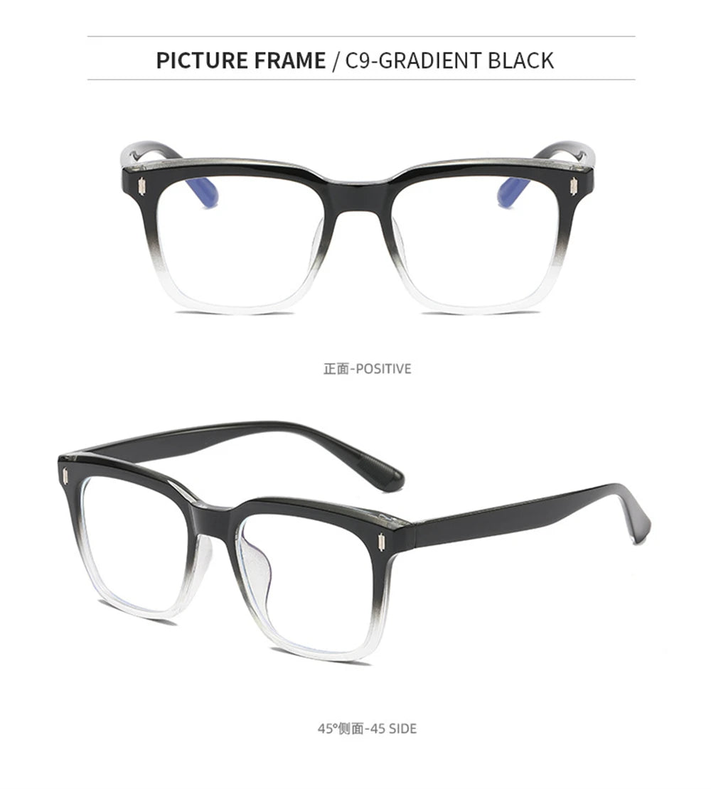 CowLost | uncategorized-vivibee-vintage-unisex-blue-light-blocking-square-eyeglasses |21