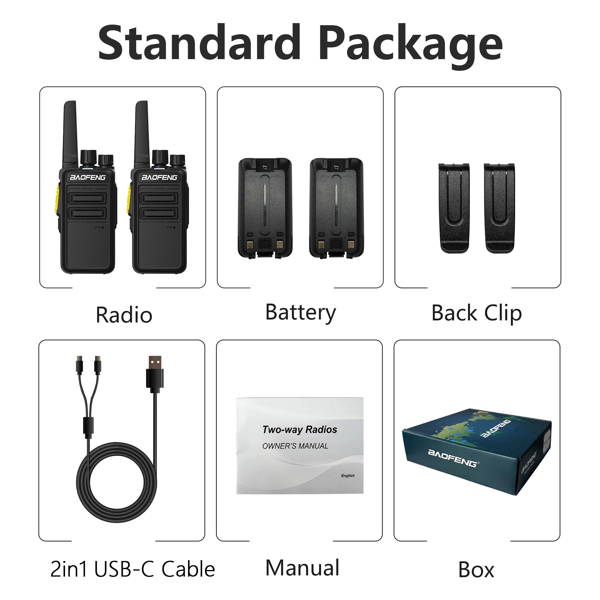 CowLost | mobile-phone-cases-baofeng-bd-v12a-mini-walkie-talkie-uhf-400-480mhz-noise-reduction-usb-c-charging |11