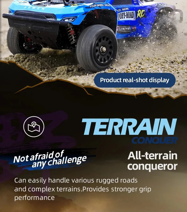 CowLost | fencing-barriers-jjrc-q130-70km-h-4wd-brushless-motor-rc-car-high-speed-drift-monster-truck |23