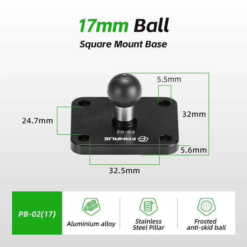 CowLost | product_id-fanaue-1-aluminum-ball-adapter-for-25-20-17mm-diamond-square-base-ram-mounts |17