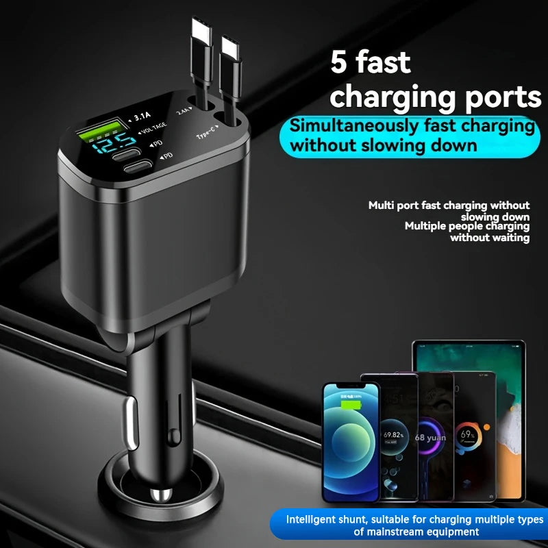 CowLost | product_id-one-to-five-vehicle-mobile-phone-charger-with-super-fast-charging-and-ambient-starry-light |8