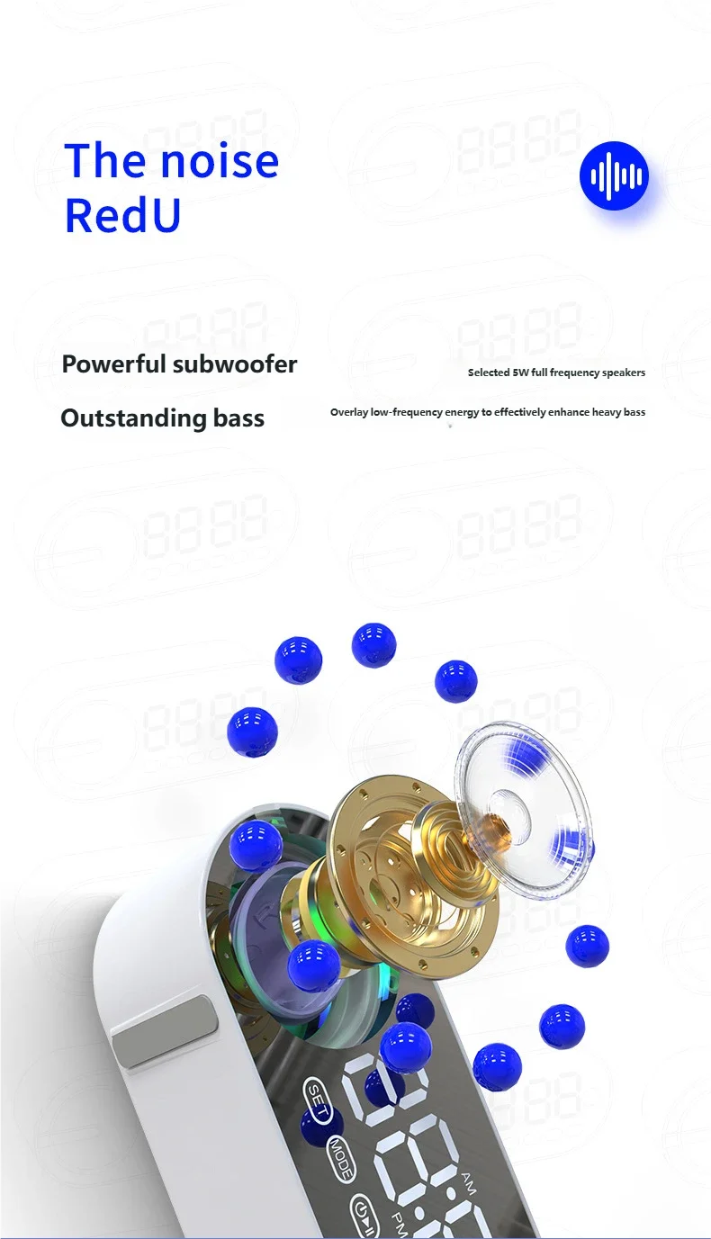CowLost | product_id-homefish-smart-wireless-bluetooth-mini-speaker-alarm-clock-portable-subwoofer-gift |10