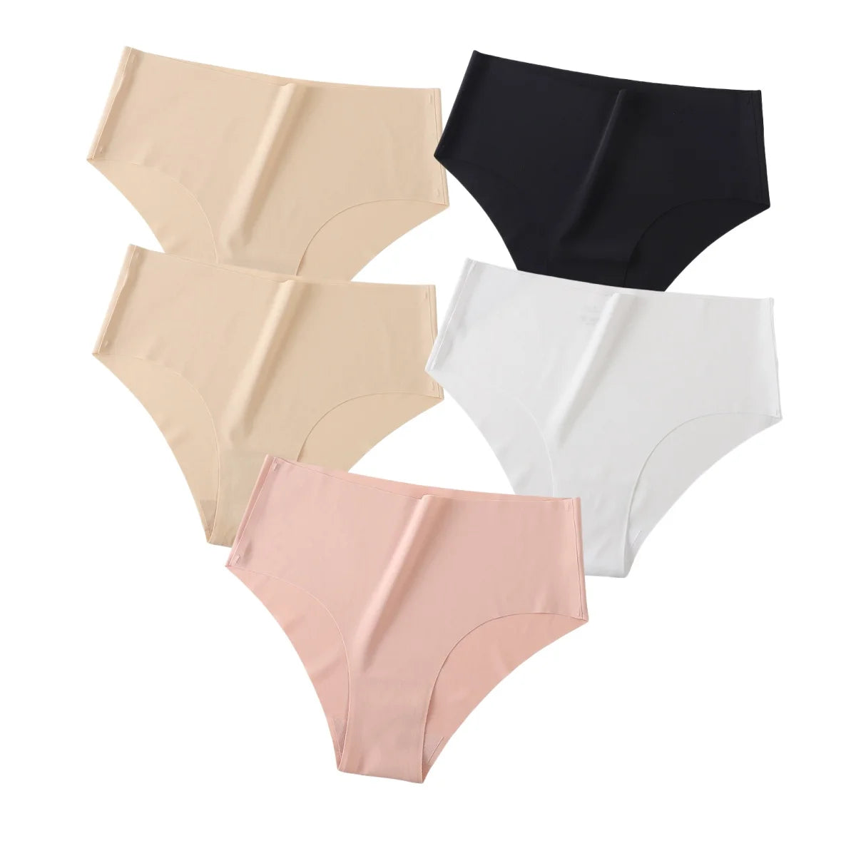 CowLost | product_id-5pcs-women-high-waist-seamless-breathable-briefs-xs-xl-pack |18