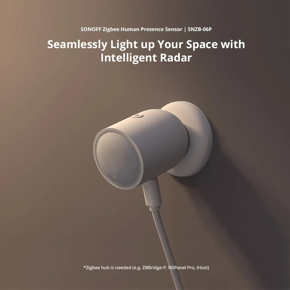 CowLost | sonoff-snzb-06p-zigbee-human-presence-sensor-5-8ghz-microwave-radar-detection |7