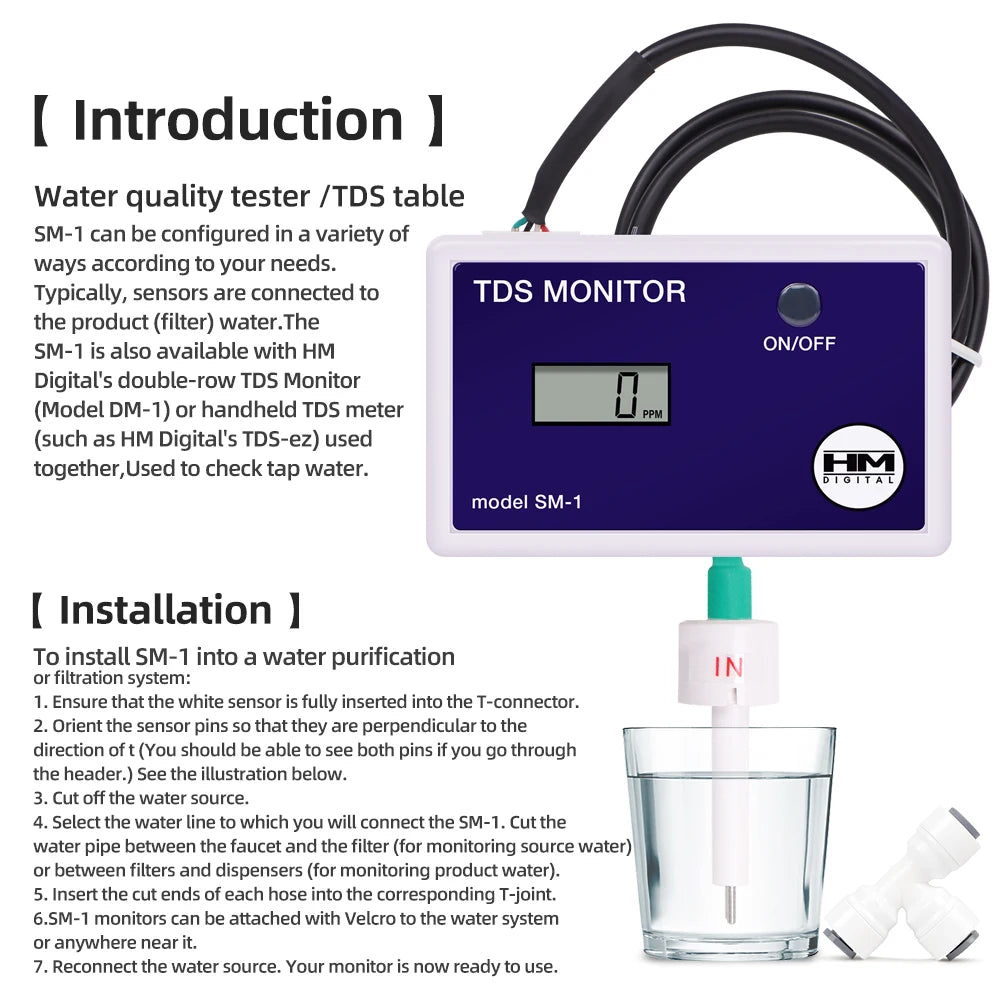 HM Digital Online Water Quality Tester LCD TDS/EC Meter PPM Detection for Pool Laboratory