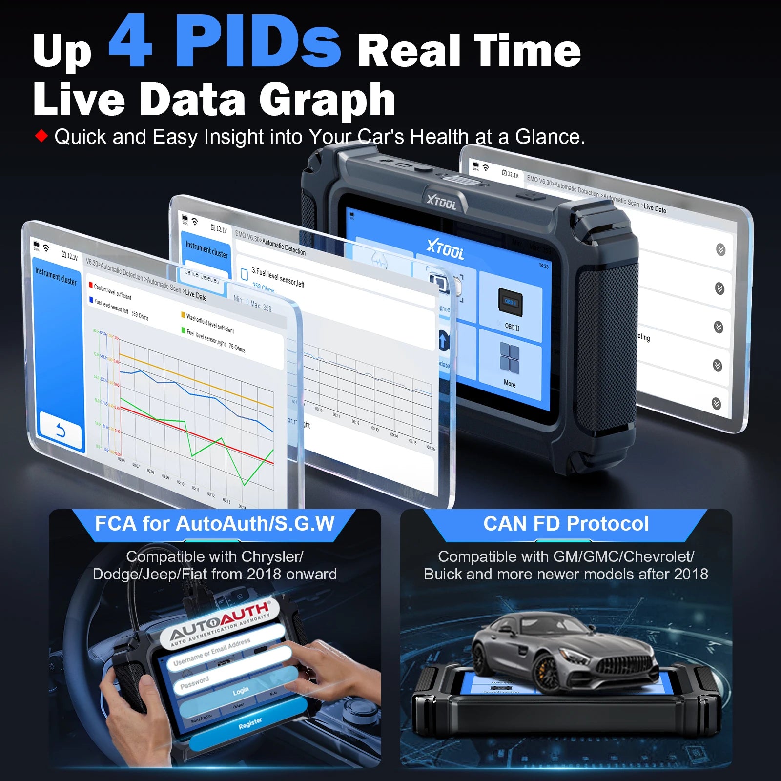 CowLost | xtool-d5s-car-diagnostic-tools-5-system-auto-obd2-scanner-ecu-reset-abs-epb-srs-engine-at-scanner-16-reset-lifetime-free-update |3