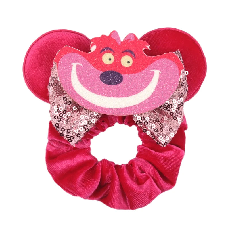 CowLost | cute-disney-castle-fireworks-balloons-hair-scrunchies-velvet-hairband-for-girls |41