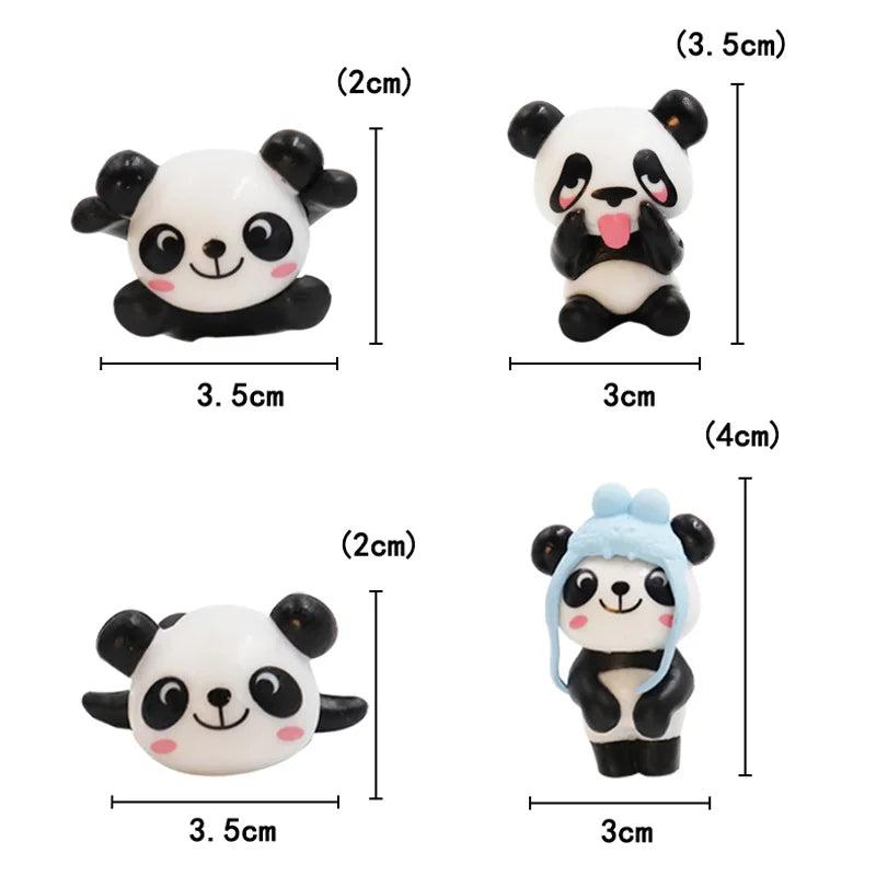 CowLost | product_id-8pcs-mini-giant-panda-car-dashboard-ornaments-navigator-screen-decorations-gift-set |6