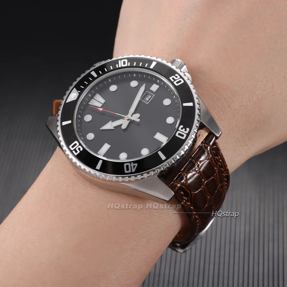 CowLost | product_id-crocodile-pattern-leather-watch-bands-with-pin-butterfly-buckle-12-24mm-unisex-strap |11