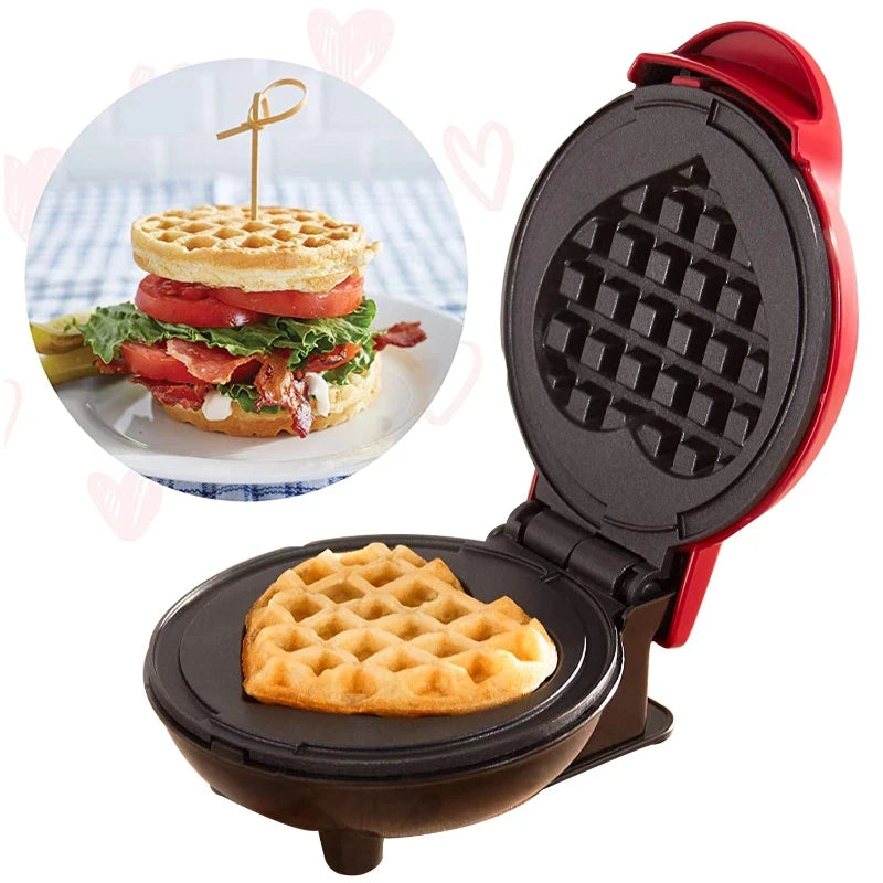 CowLost | product_id-mini-love-heart-waffle-maker-bubble-egg-cake-oven-for-breakfast-and-parties |9