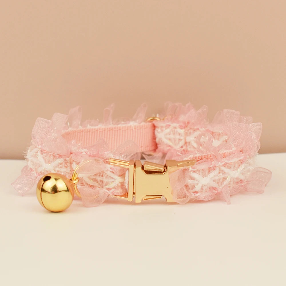 CowLost | cat-furniture-adjustable-lace-cat-collar-with-safety-bell-and-personalized-name |13