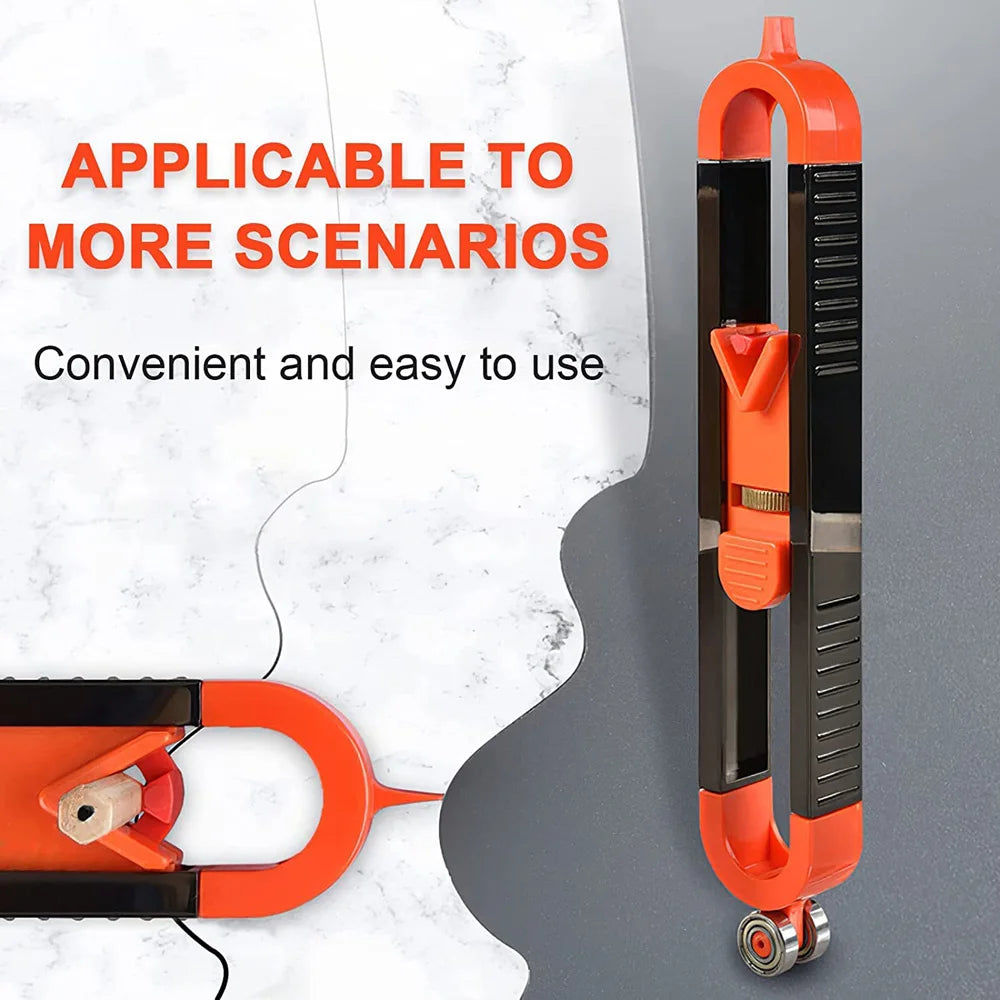 CowLost | profile-scribing-ruler-contour-gauge-with-lock-precise-scribe-tool-woodworking-edge-corner-measuring-profile-duplicator |20