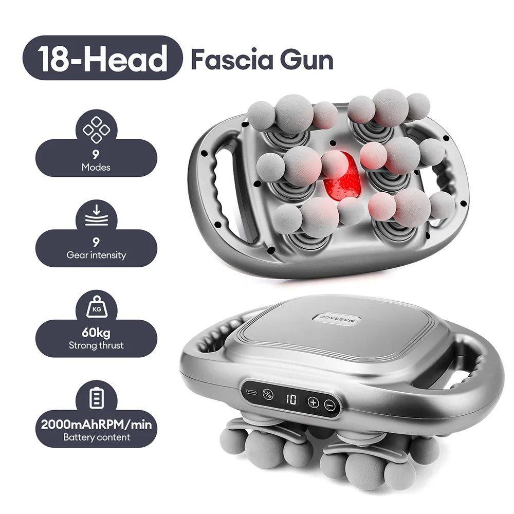 18-Head Fascia Gun High-Frequency Vibration