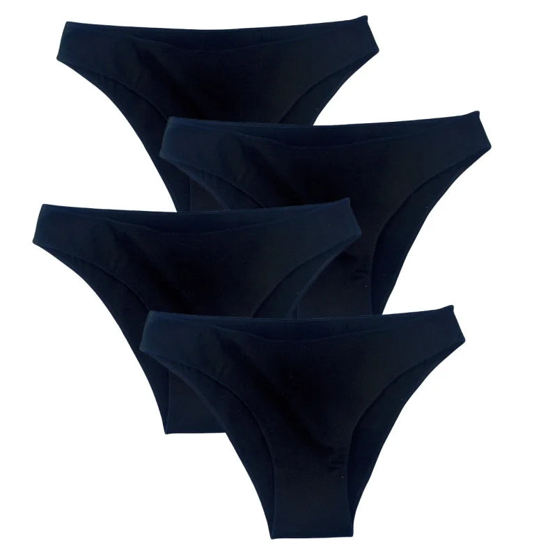 CowLost | product_id-4-pack-women-s-cotton-low-rise-seamless-breathable-briefs-solid-colors |27