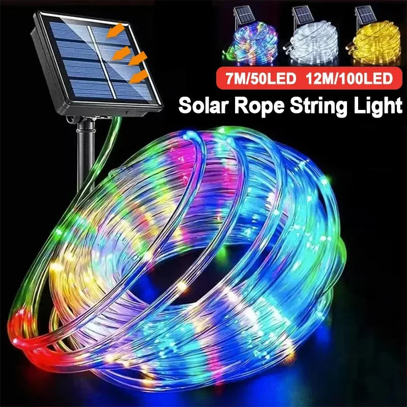 CowLost | light-ropes-strings-product_id-waterproof-led-solar-tube-string-lights-for-outdoor-garden-and-holiday-decoration |1
