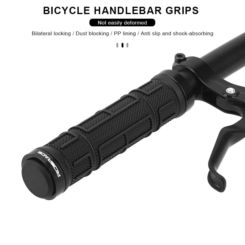 CowLost | riderace-bicycle-grips-lock-on-mountain-bike-handle-bar-cover-ergonomic-tpr-rubber-shockproof-non-slip-cycling-handlebar-grip |12