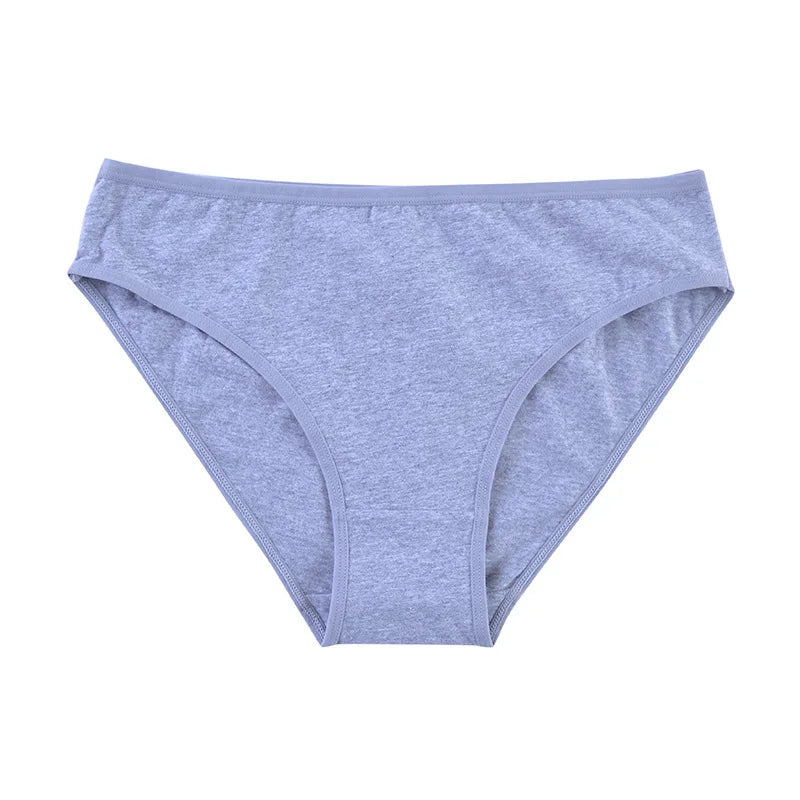 CowLost | product_id-4pcs-cotton-women-s-solid-color-brief-panties-m-xl-soft-comfortable-underwear |3