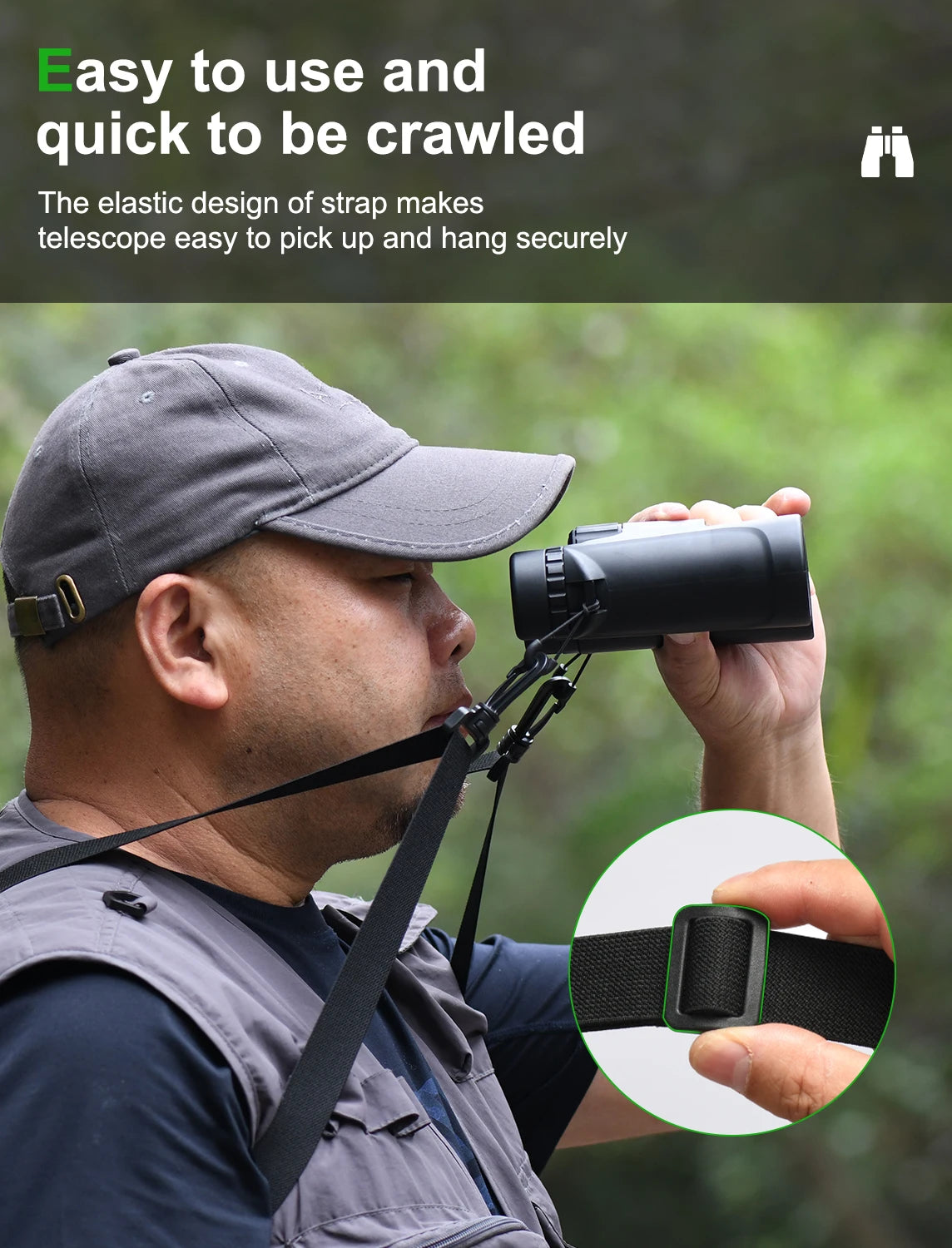 CowLost | product_id-fanaue-adjustable-double-buckle-elastic-nylon-strap-for-binoculars-and-camera-travel-photography |2