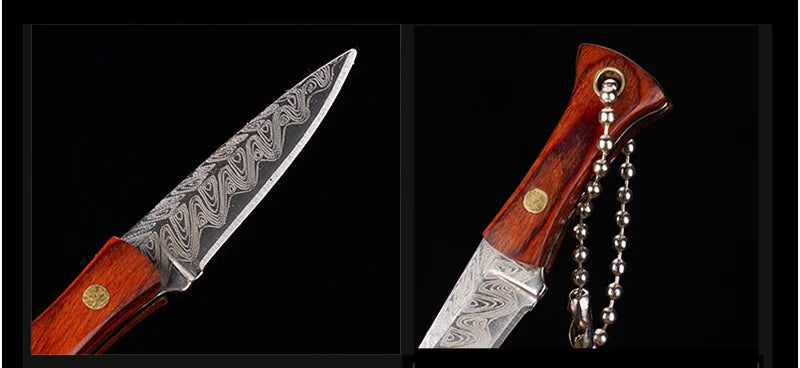 CowLost | activewear-pants-portable-mini-folding-knife-brass-color-wood-handle-stainless-steel-blade |49