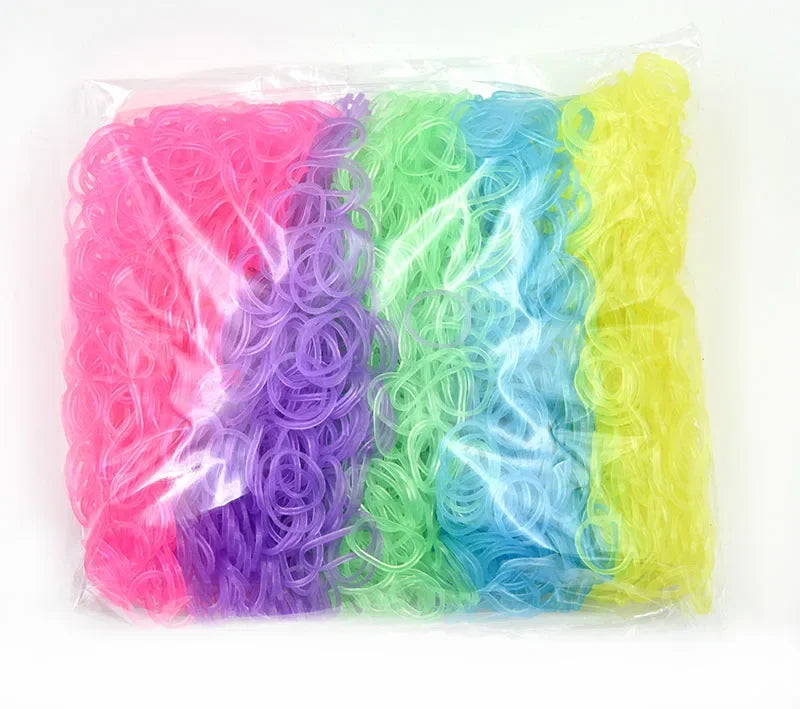 DIY Hand Knitting Machine Rubber Band Loom for Kids Colorful Bracelet Craft Toys