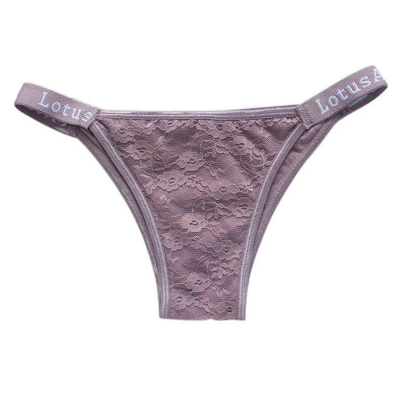 CowLost | product_id-3pcs-women-s-low-waist-lace-brazilian-briefs-set |12