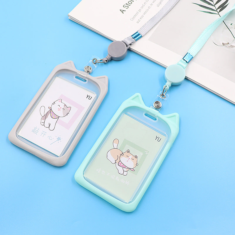 CowLost | uncategorized-cute-cartoon-cat-card-holder-with-retractable-reel-for-bank-id-bus-cards |15