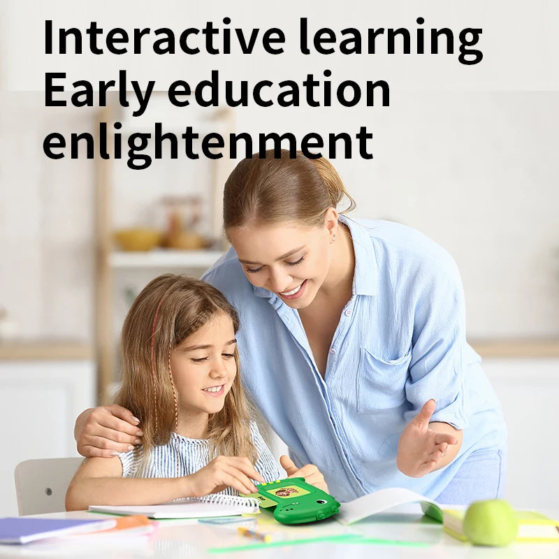 Early Education Talking Flash Card Machine with English Audio Book for Kids Birthday Gift Toy