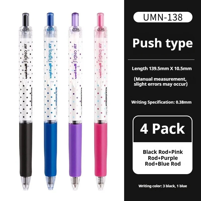 CowLost | product_id-uni-ball-signo-umn-138s-limited-polka-dot-gel-pen-0-38mm-retractable-fine-point-assorted-colors |54