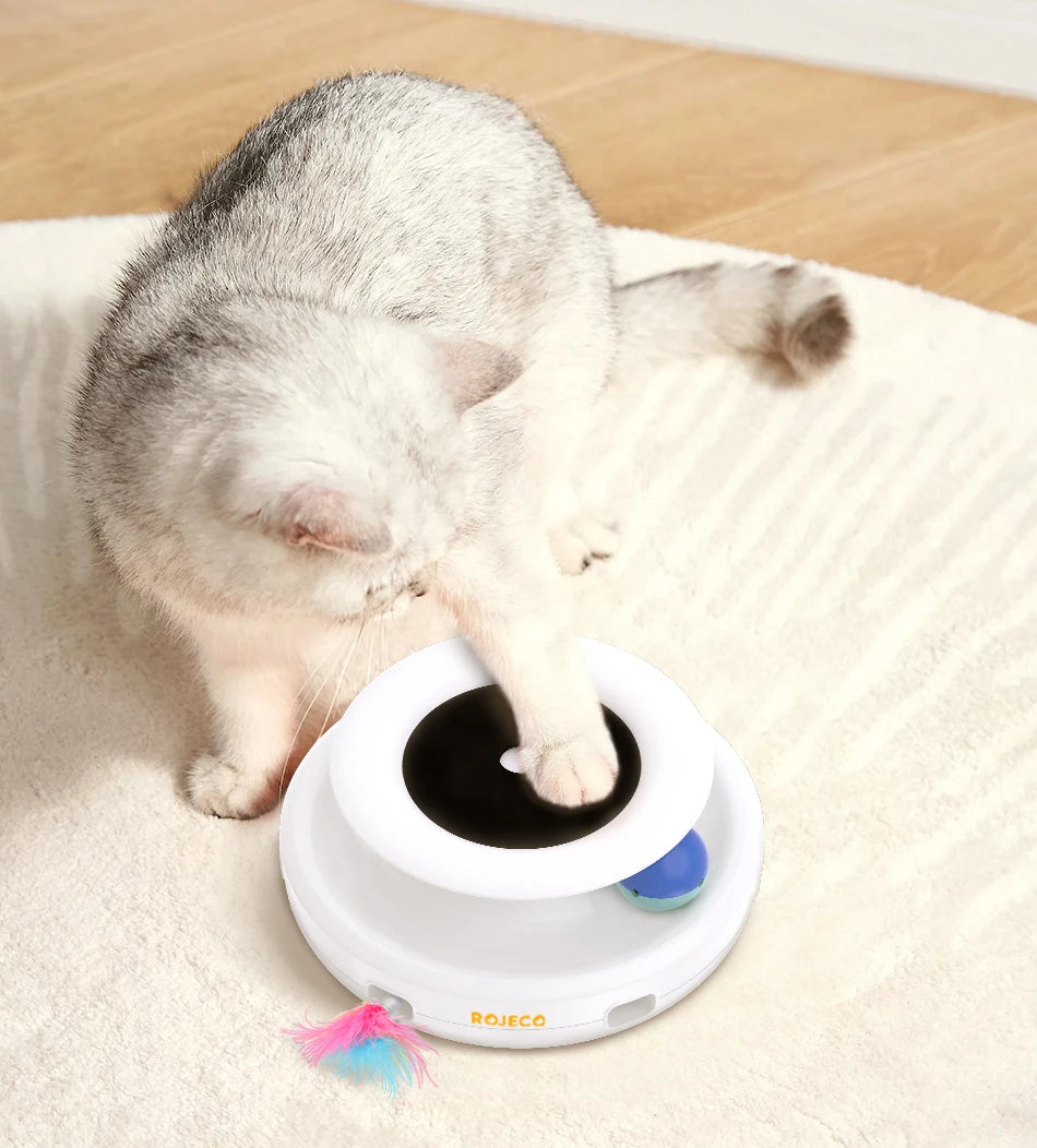 CowLost | cat-treats-rojeco-2-in-1-automatic-smart-cat-toy-with-feather-and-fun-ball |10