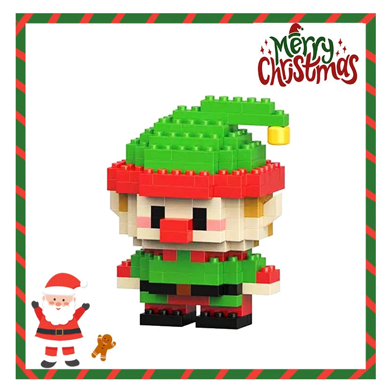 CowLost | christmas-gifts-building-block-series-santa-claus-reindeer-puzzle-assembly-bricks-table-decoration-toys-for-child-chrismas-gift-2 |16
