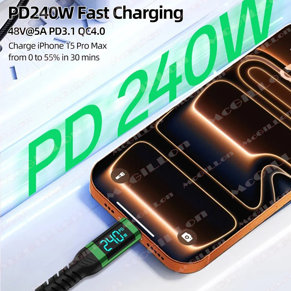 CowLost | product_id-240w-usb-c-to-usb-c-cable-8k-60hz-40gbps-pd-3-1-fast-charging-for-macbook-pro-xiaomi-samsung-laptop |9