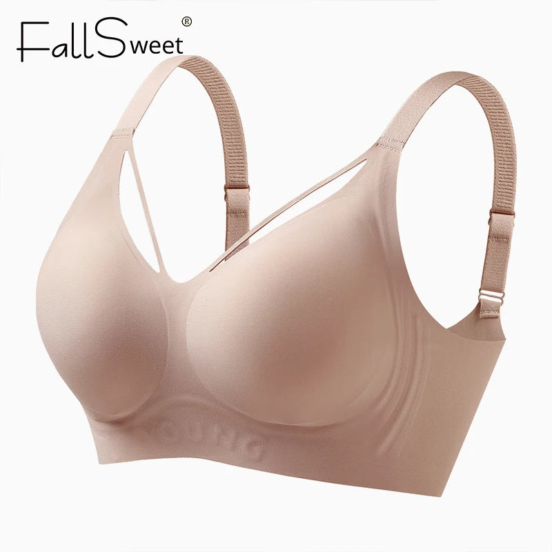 CowLost | product_id-fallsweet-plus-size-wireless-seamless-push-up-bra-for-women-comfortable-breathable |3