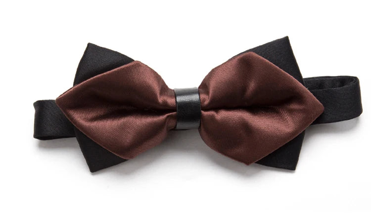 CowLost | men-ties-solid-fashion-butterfly-party-wedding-black-red-bow-tie |11
