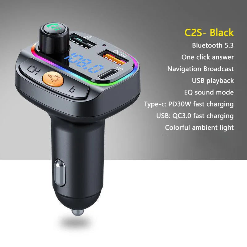 CowLost | product_id-pd30w-fast-charger-bluetooth-5-3-fm-transmitter-handsfree-car-aux-mp3-player-with-adapter |21