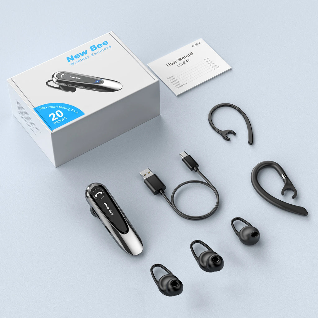 CowLost | mobile-phone-cases-new-bee-b45-bluetooth-wireless-earphones-with-dual-mic-and-noise-reduction |6