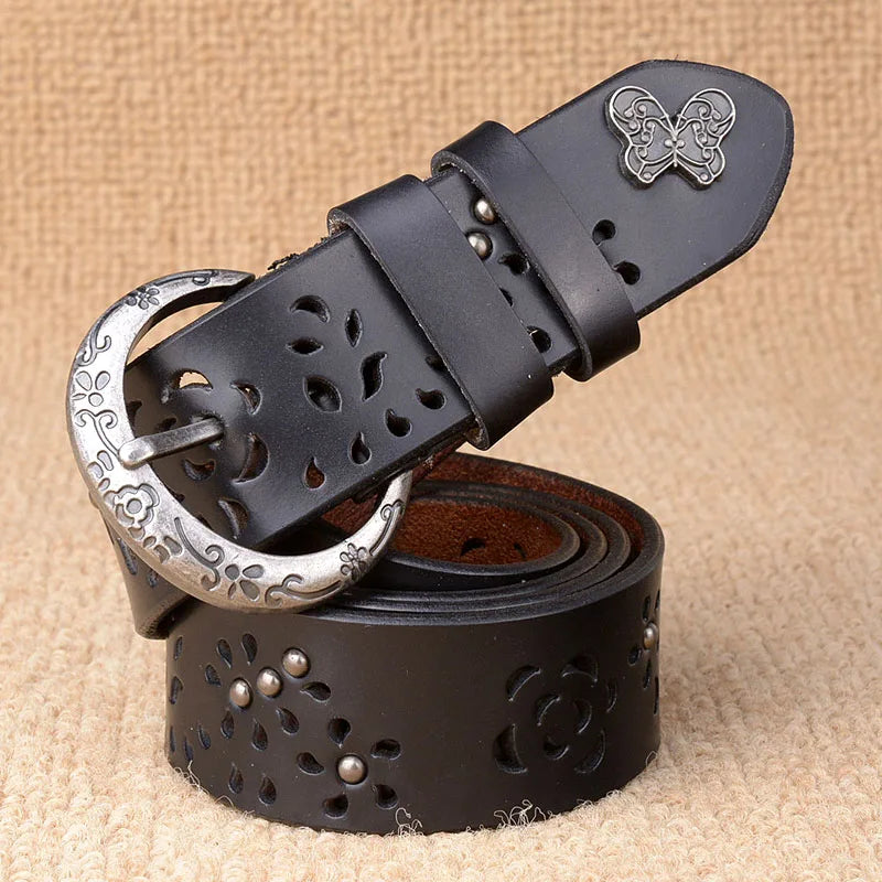 CowLost | women-belt-genuine-leather-bow-luxury-strap |7