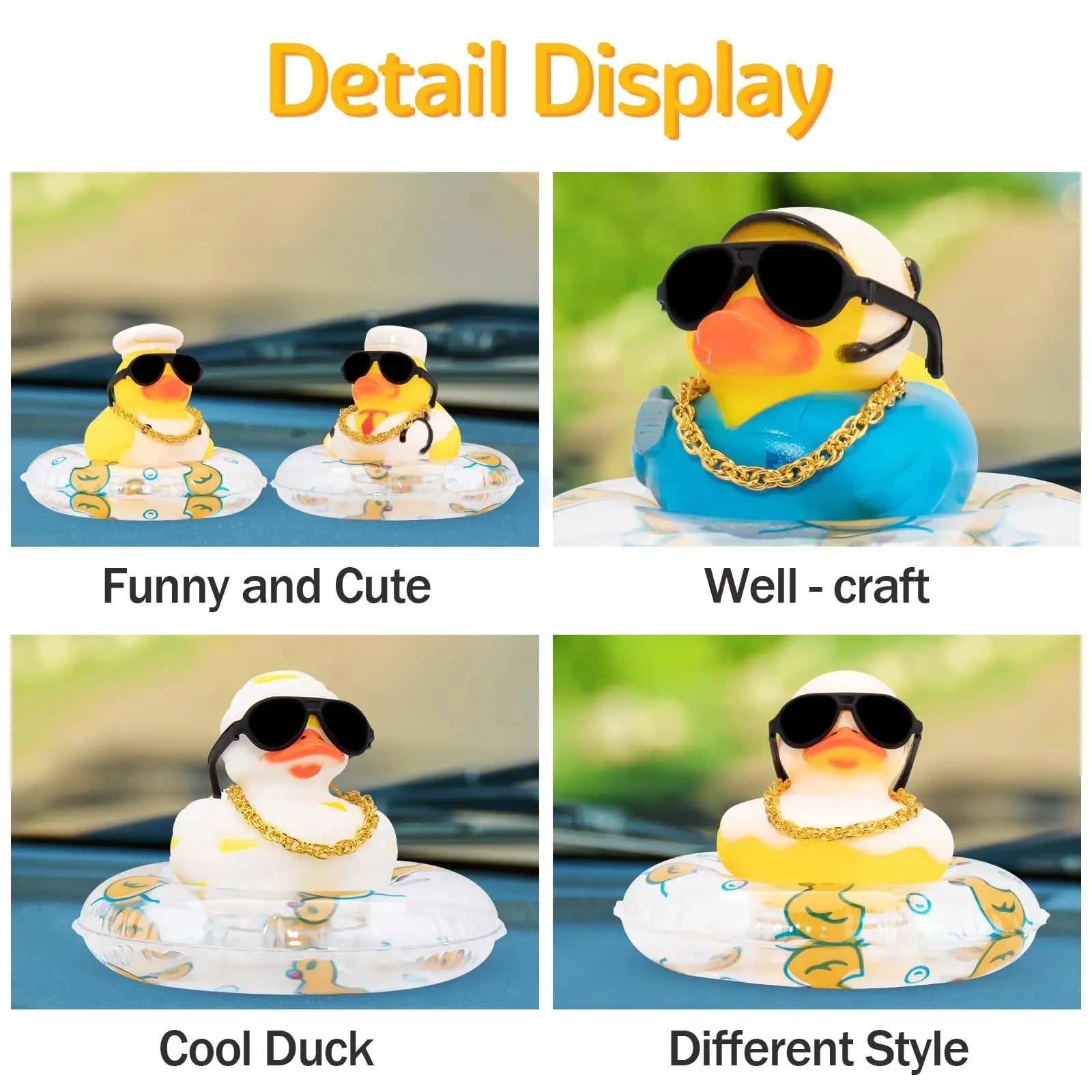 CowLost | product_id-car-rubber-duck-dashboard-ornament-with-swim-ring-necklace-and-sunglasses |3