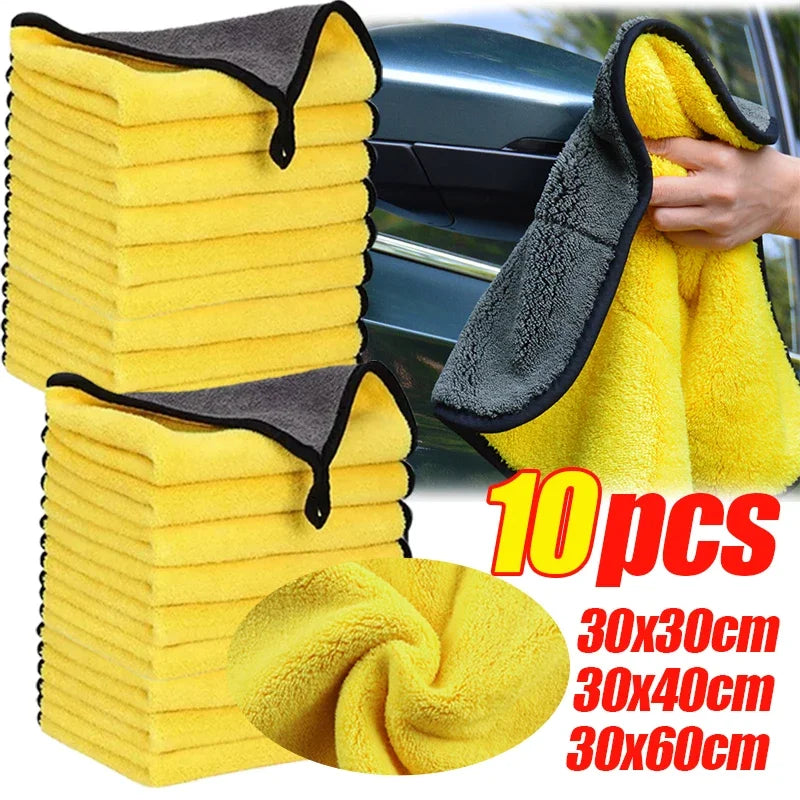 CowLost | 1-3-5-10pcs-car-wash-towels-cleaning-cloth-absorbent |1