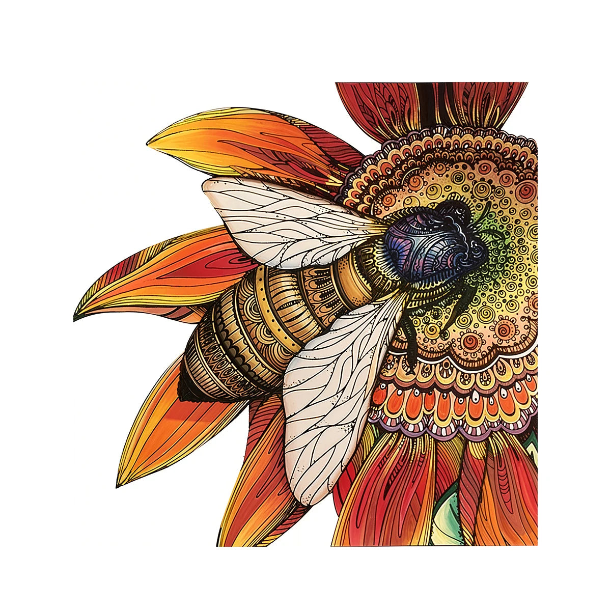 CowLost | product_id-wooden-bee-jigsaw-puzzle-home-decor-gift-for-halloween-christmas |1