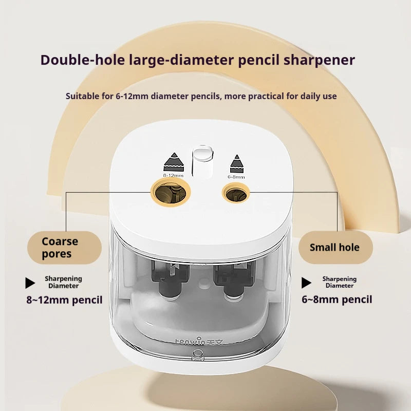 CowLost | product_id-tenwin-automatic-electric-pencil-sharpener-dual-hole-large-capacity-multifunctional-stationery |2