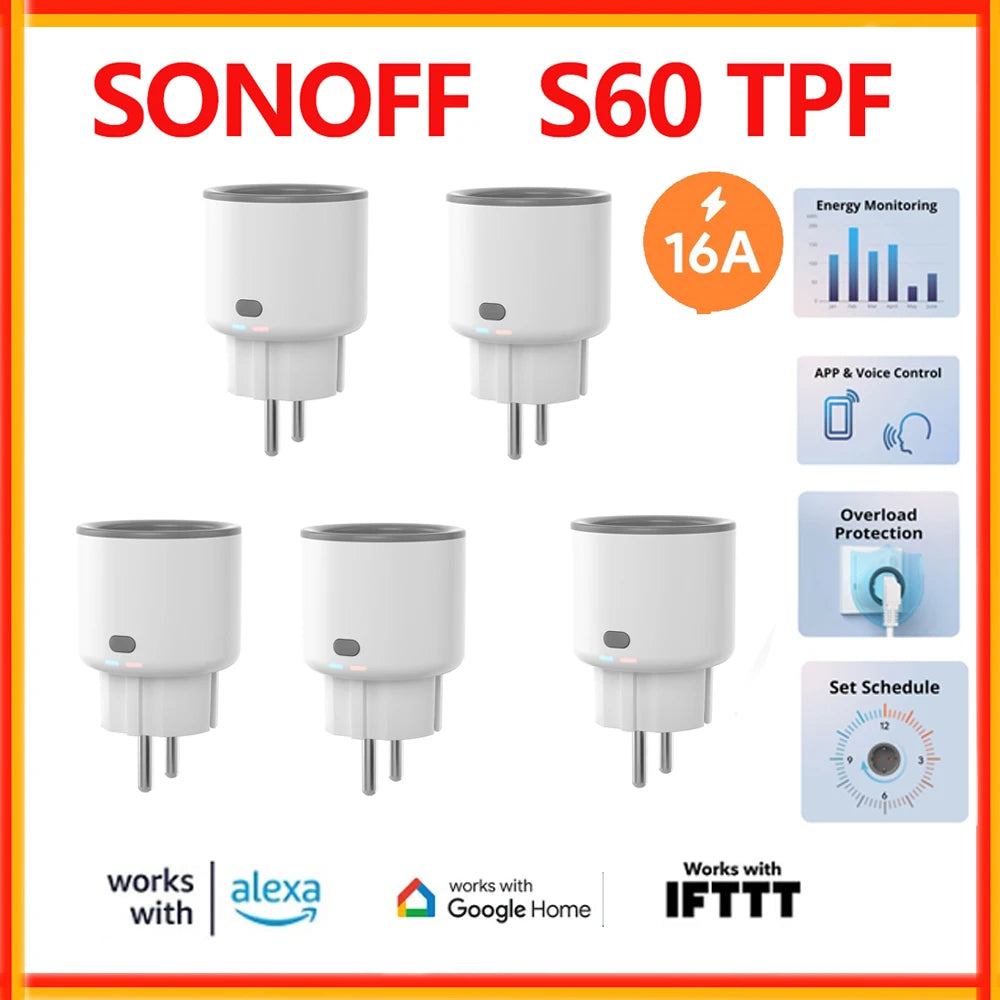 CowLost | sonoff-s60-wifi-smart-plug-with-energy-monitor-smart-home-module-timer-wireless-smart-socket-via-ewelink-app-alexa-google-home |1