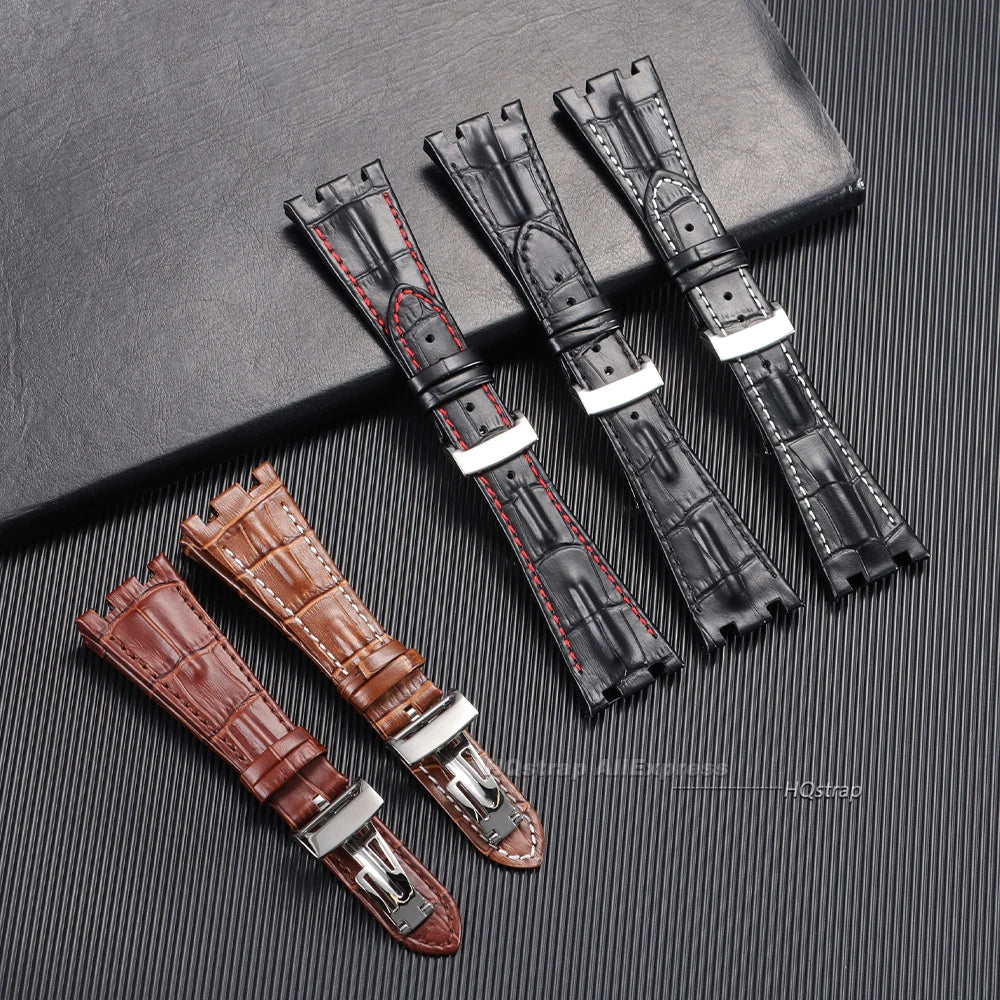 CowLost | watch-bands-product_id-28mm-leather-replacement-watch-strap-for-royal-oak-offshore-15710-15703-26470-waterproof-sport-band-for-ap |3