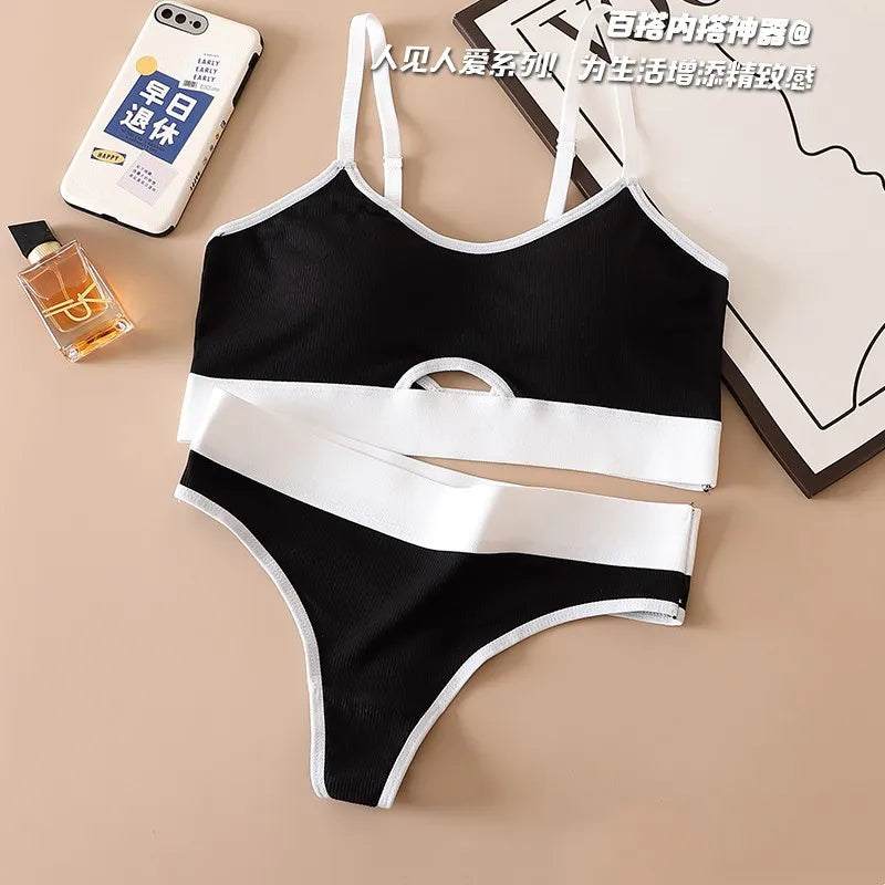 CowLost | product_id-women-s-cotton-push-up-bra-seamless-low-rise-thong-set-with-u-back-padded-support |15
