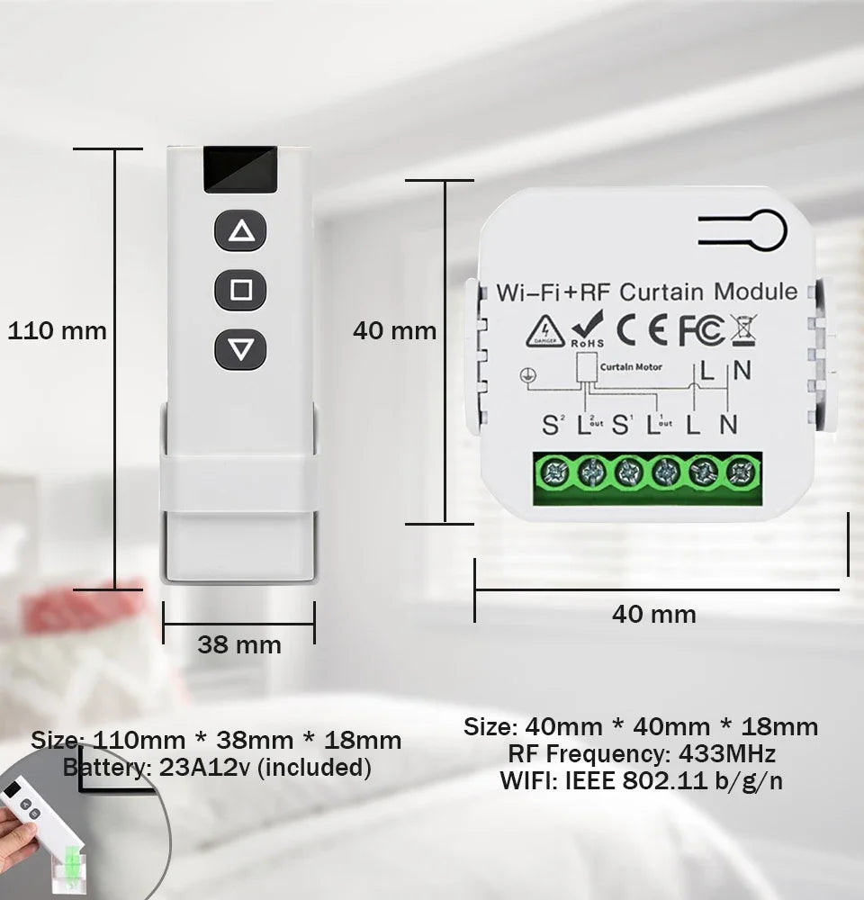 CowLost | product_id-tuya-wifi-433mhz-smart-curtain-switch-for-roller-shades-blinds-with-alexa-google-home |8