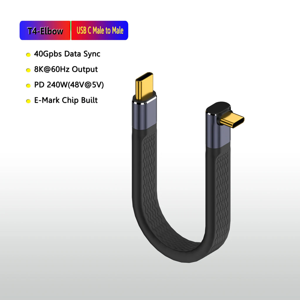 CowLost | product_id-pd240w-5a-fast-charging-type-c-to-type-c-elbow-cable-for-huawei-xiaomi-samsung-s21-s20-thunderbolt-3-data-transfer |14